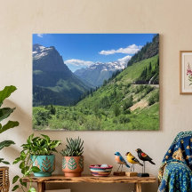 Parque nacional Glacier, Poster del paisaje de Mon