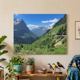 Póster Parque nacional Glacier, Poster del paisaje de Mon