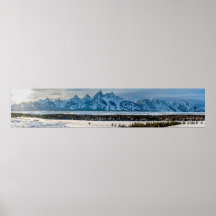 Parque nacional Gran Teton Poster Panorama