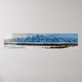 Póster Parque nacional Gran Teton Poster Panorama