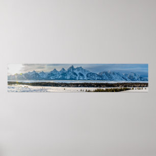 Póster Parque nacional Gran Teton Poster Panorama