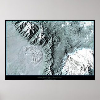 Póster Parque nacional Great Sand Dunes, satélite de Colo