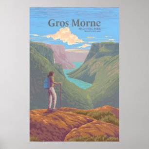 Póster Parque Nacional Gros Morne Terranova Canadá