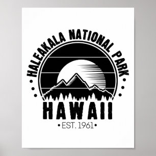 Póster Parque nacional Haleakala Hawaii USA