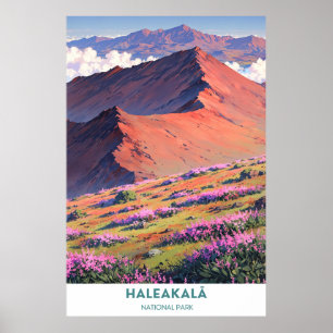 Póster Parque nacional Haleakalā - Volcán Maui Oriental