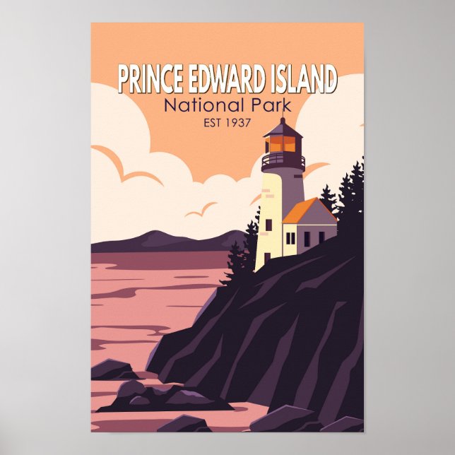 Póster Parque nacional Isla del Príncipe Eduardo (Frente)