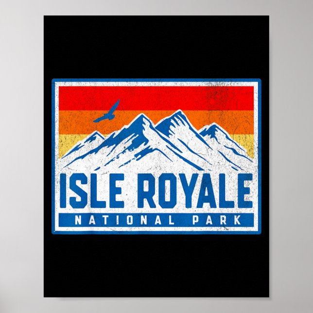 Póster parque nacional isla real  (Frente)
