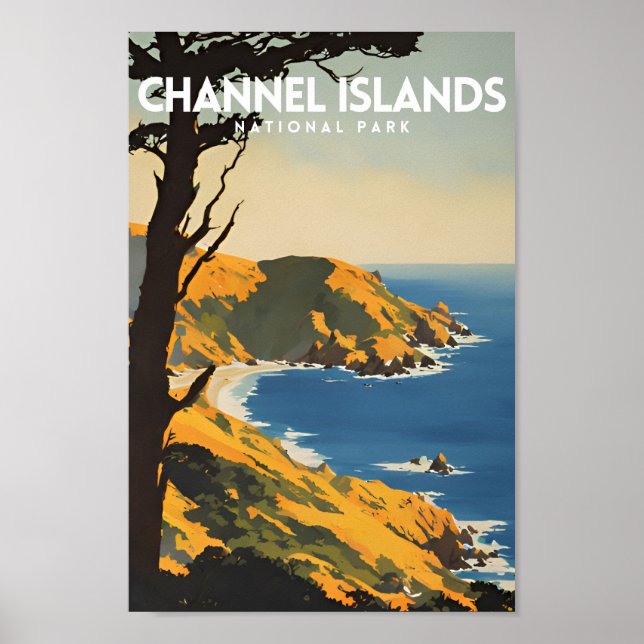 Póster Parque nacional Islas del Canal (Frente)