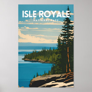 Póster Parque nacional Isle Royale