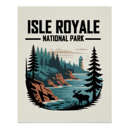 Póster Parque nacional Isle Royale