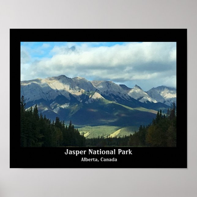 Póster Parque Nacional Jasper, Alberta, Poster de Canadá (Frente)