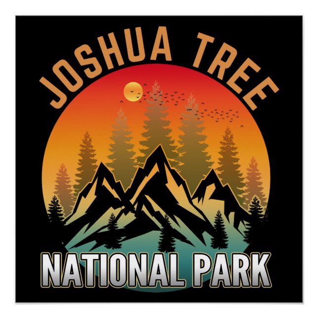 Póster Parque Nacional Joshua Tree (Anverso)