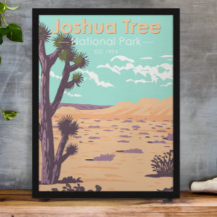 Póster Parque Nacional Joshua Tree Tule Springs Vintage