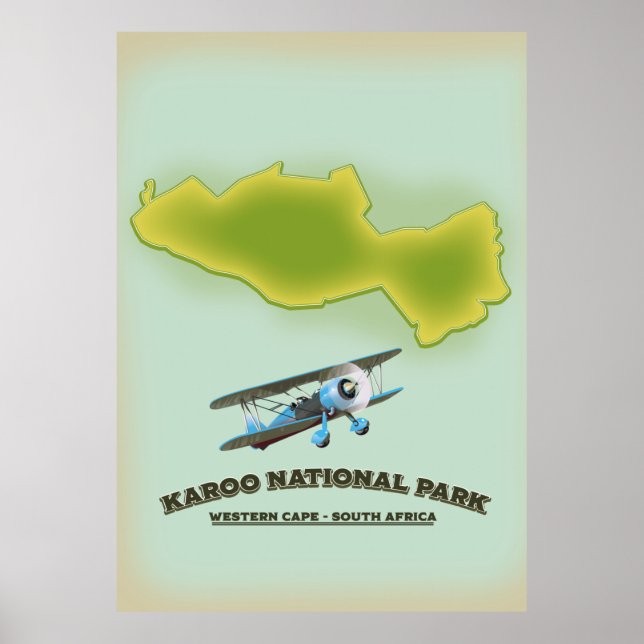 Póster Parque nacional Karoo Oeste de Cabo Sudáfrica (Frente)
