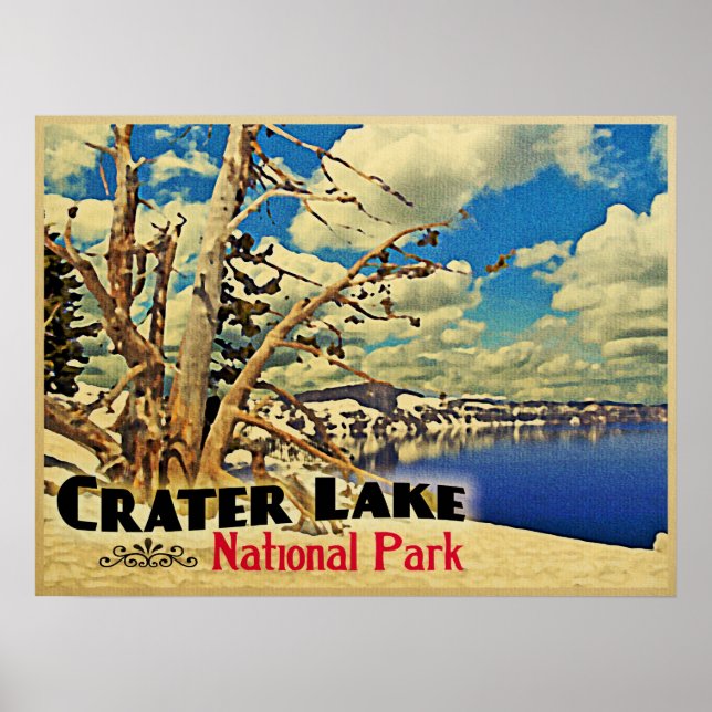 Póster Parque nacional Lago Crater (Frente)