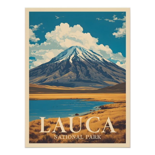 Póster Parque nacional Lauca - Chile (Anverso)