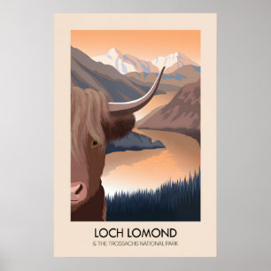 Póster Parque Nacional Loch Lomond y The Trossachs
