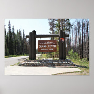 Póster Parque nacional magnífico de Teton, parque