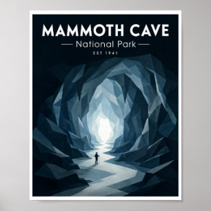 Póster Parque Nacional Mammoth Cave Antiguo