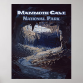 Póster Parque nacional Mammoth Cave Kentucky