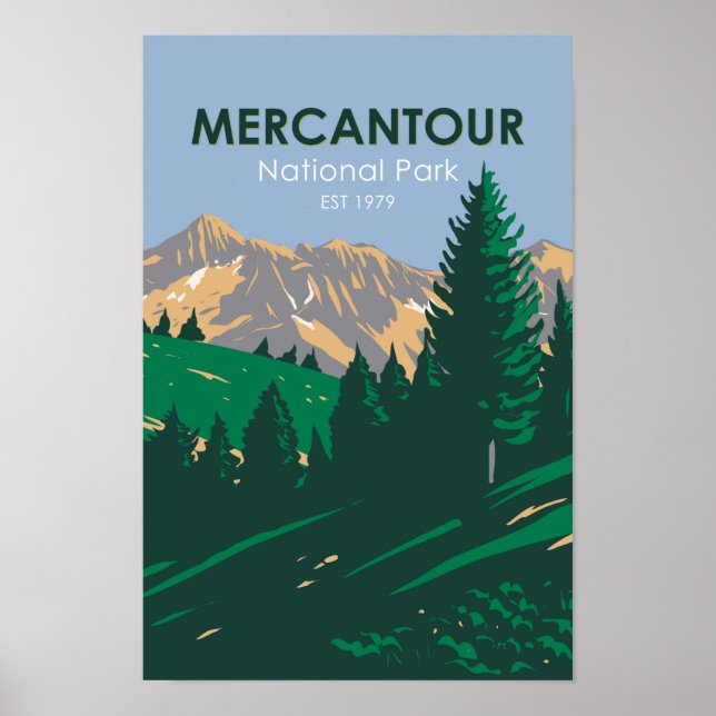 Póster Parque nacional Mercantour (Frente)