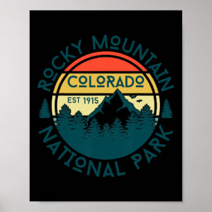 Póster Parque Nacional Montañas Rocosas Colorado Naturale