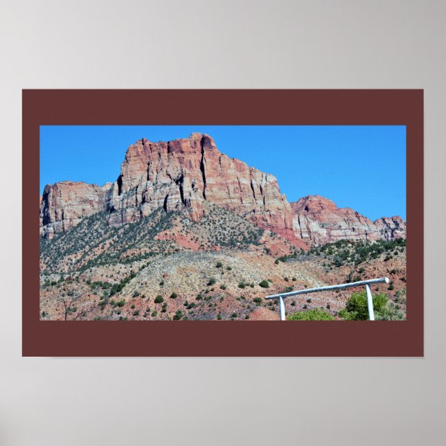 Póster Parque Nacional Montañas Sion (Frente)