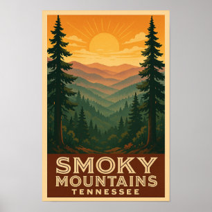 Póster Parque nacional Montañas Smoky Poster