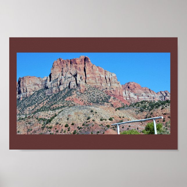 Póster Parque nacional Montañas Zion (Frente)
