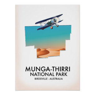 Póster Parque Nacional Munga-Thirri Birdsville Australia
