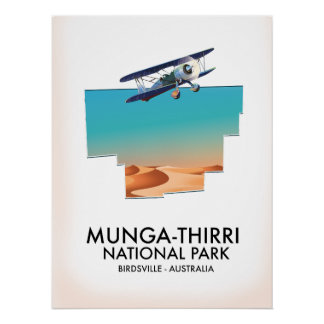 Póster Parque Nacional Munga-Thirri Birdsville Australia