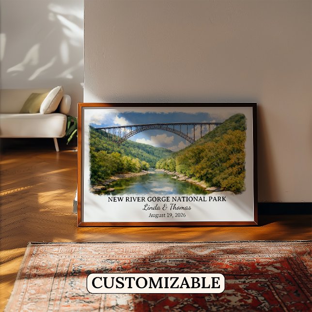 Póster Parque Nacional New River Gorge Virginia Occidenta (Subido por el creador)