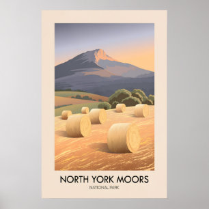 Póster Parque Nacional North York Moors Viaje Moderno