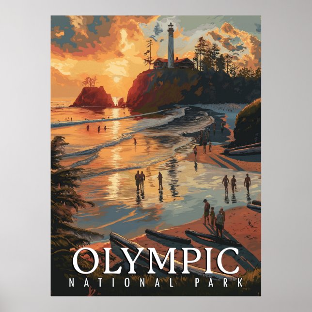 Póster Parque nacional Olímpico (Frente)