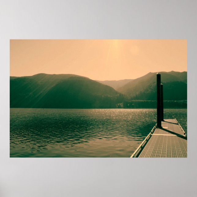 Póster Parque Nacional Olímpico, fotografía paisajística (Frente)