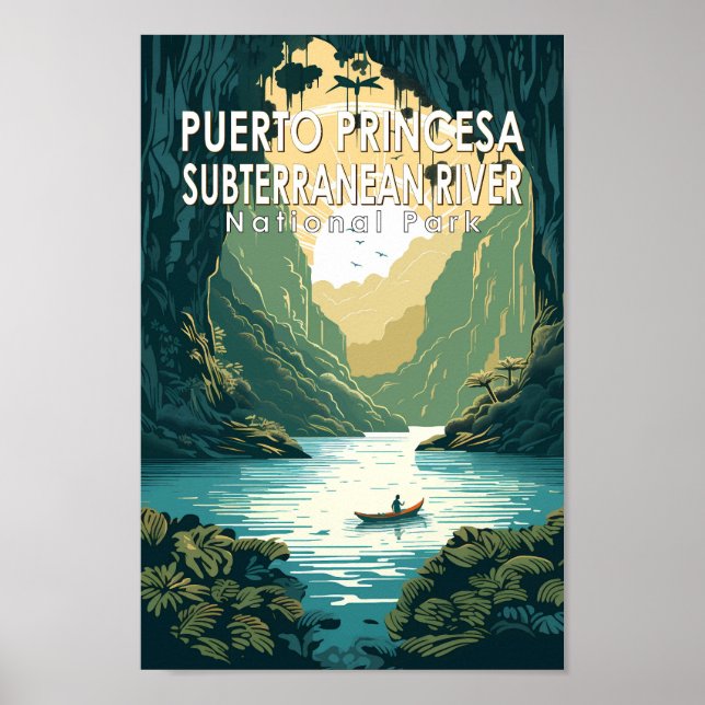Póster Parque nacional Río Subterráneo Puerto Princesa (Frente)