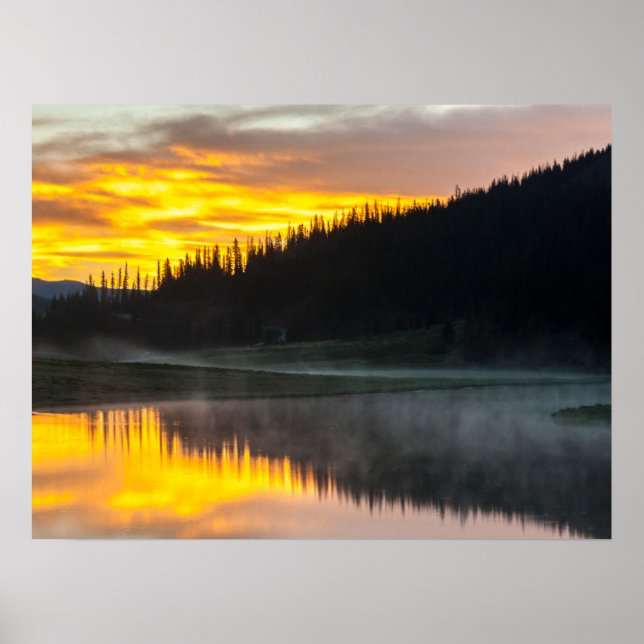 Póster Parque nacional Rocky Mountain Colorado (Frente)