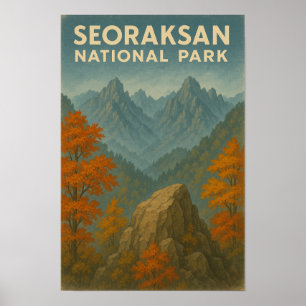 Póster Parque nacional Seoraksan