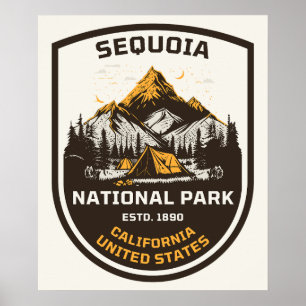 Póster Parque Nacional Sequoia al aire libre y naturaleza