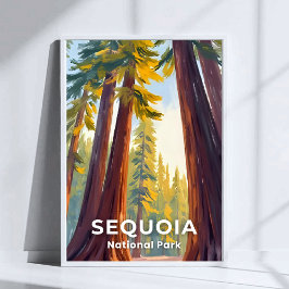 Póster Parque Nacional Sequoia | Viajes a California