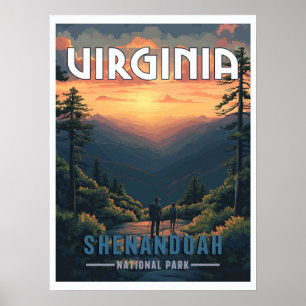 Póster Parque nacional Shenandoah, Virginia