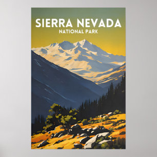 Póster Parque nacional Sierra Nevada