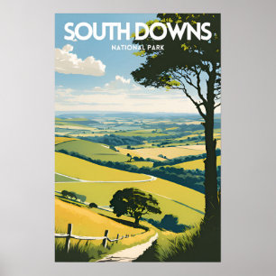 Póster Parque nacional South Downs