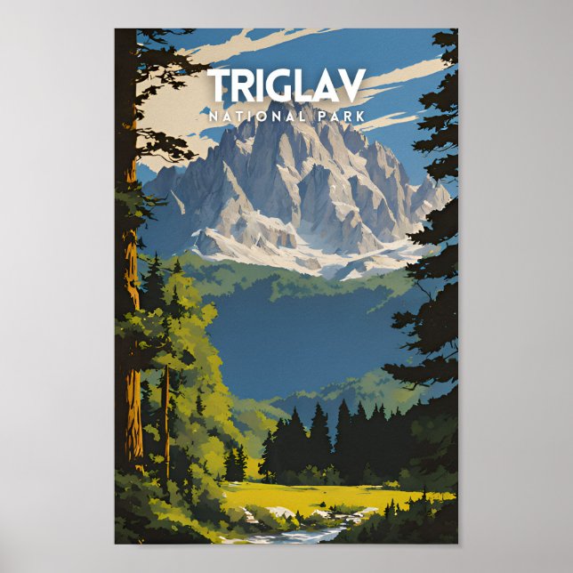 Póster Parque nacional Triglav (Frente)