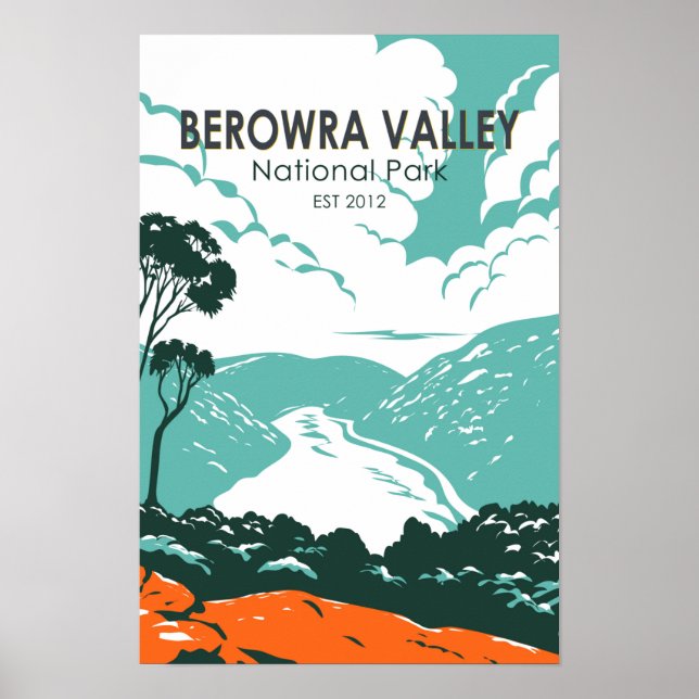 Póster Parque Nacional Valle de Berowra Australia (Frente)