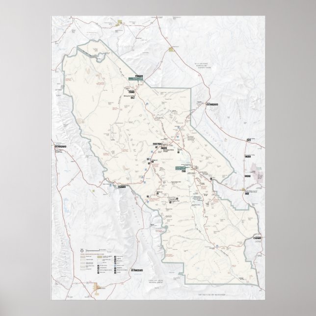 Póster Parque nacional Valle de la Muerte (Frente)