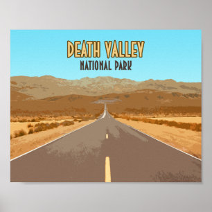 Póster Parque nacional Valle de la Muerte Nevada Californ
