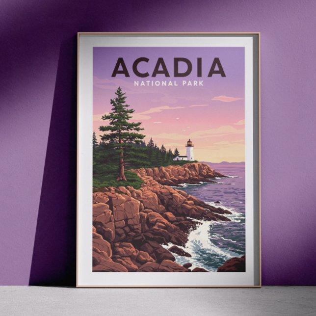 Póster Parque nacional Vintage Acadia (Subido por el creador)