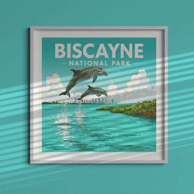 Póster Parque nacional Vintage Biscayne (Subido por el creador)