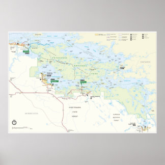 Póster Parque nacional Voyageurs